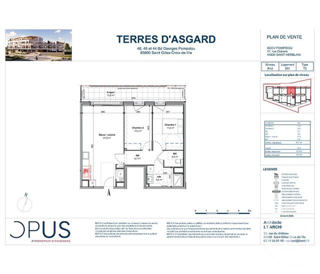 Appartement F4 &agrave; vendre - 4 pi&egrave;ces - 103,80 m2 - St Gilles Croix De Vie - 85 - PAYS-DE-LOIRE