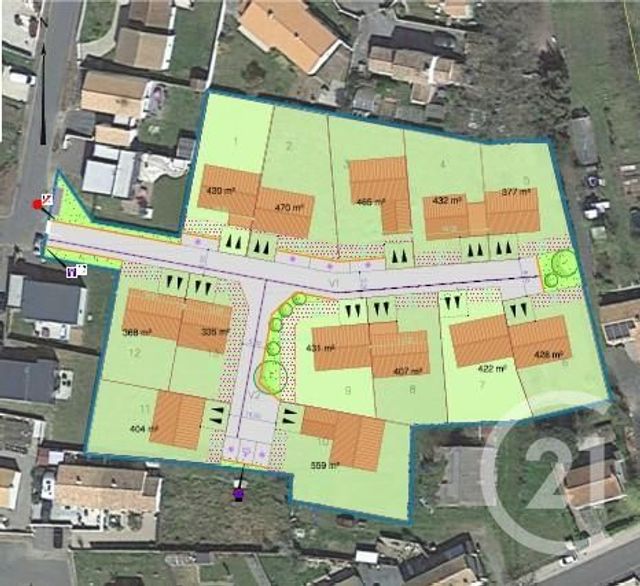 Terrain à vendre - 470 m2 - L Aiguillon Sur Vie - 85 - PAYS-DE-LOIRE