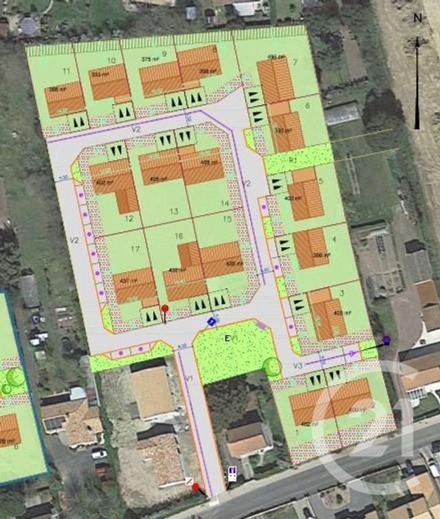 Terrain à vendre - 432 m2 - L Aiguillon Sur Vie - 85 - PAYS-DE-LOIRE