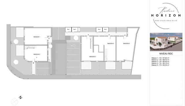 Maison à vendre - 3 pièces - 69,70 m2 - St Gilles Croix De Vie - 85 - PAYS-DE-LOIRE