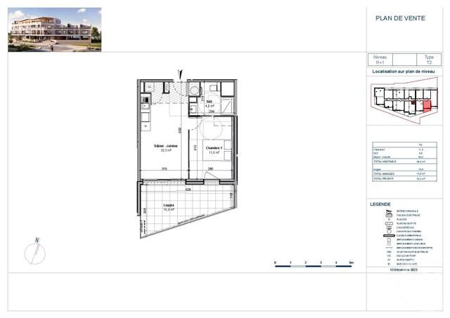 Appartement F2 à vendre - 2 pièces - 36,40 m2 - St Gilles Croix De Vie - 85 - PAYS-DE-LOIRE