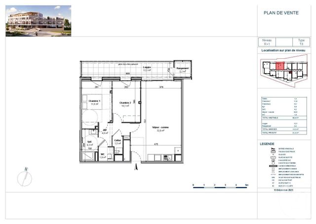 Appartement F2 à vendre - 2 pièces - 66,90 m2 - St Gilles Croix De Vie - 85 - PAYS-DE-LOIRE